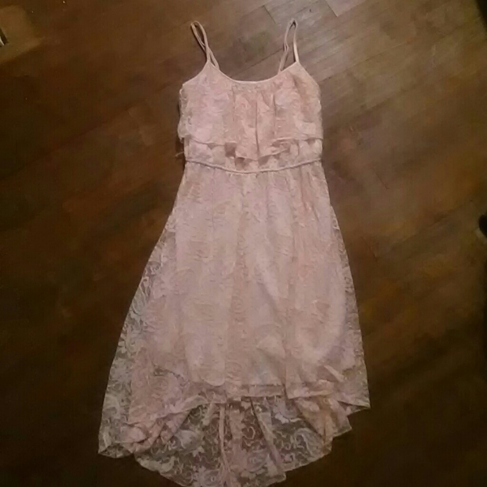 Love reign dress light pink lace dress